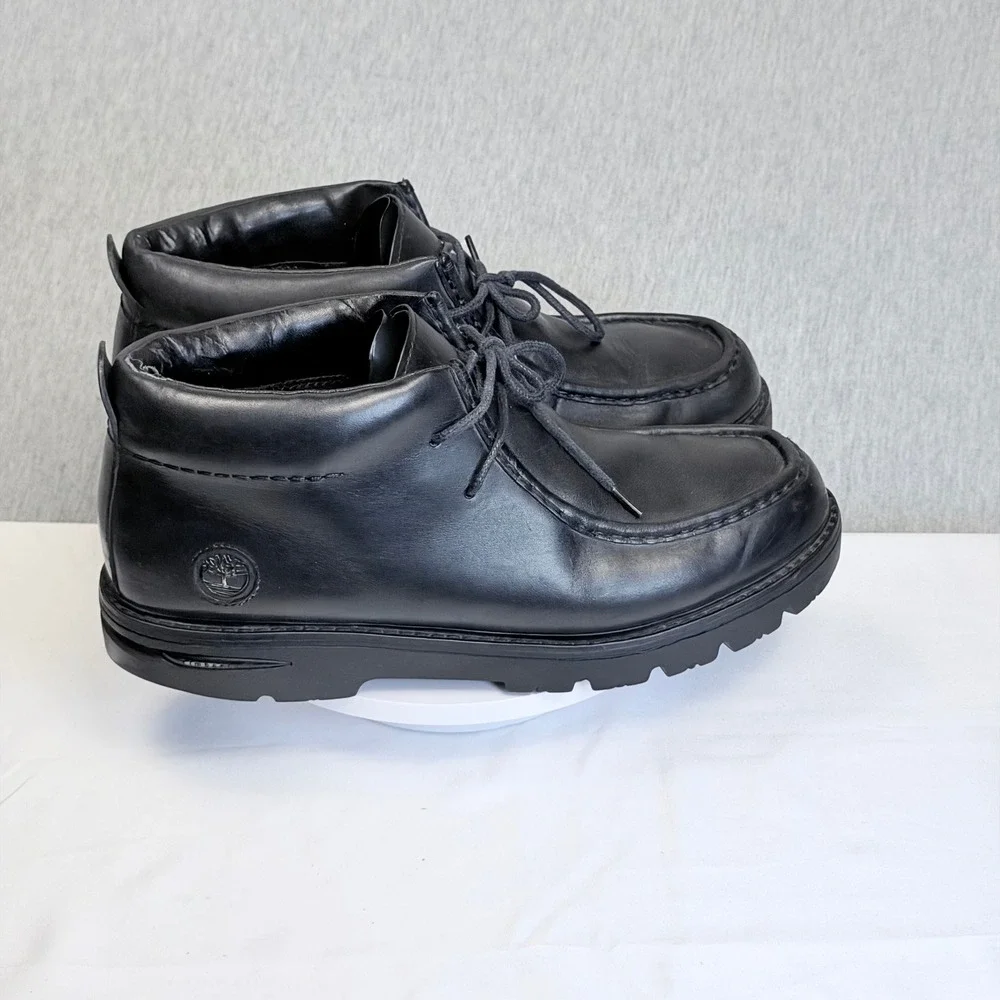 Timberland black leather